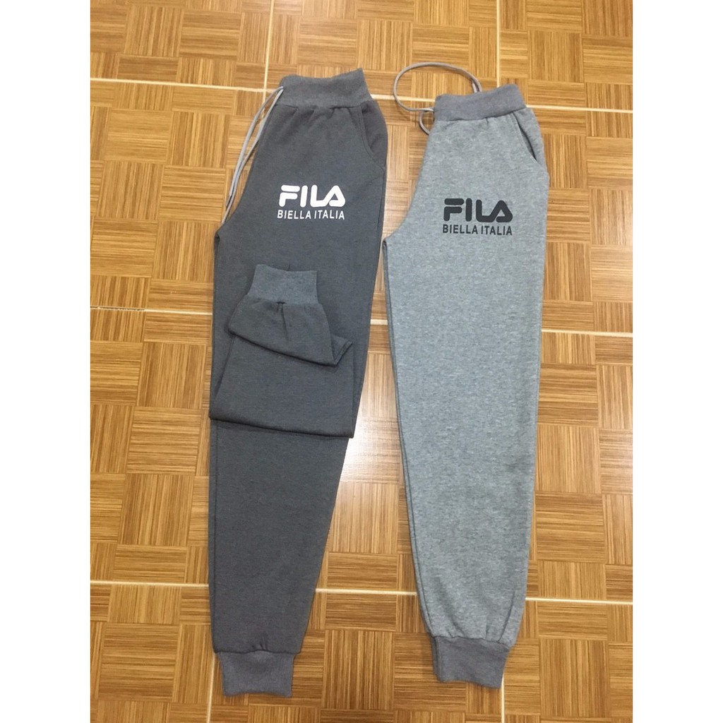 Quần thể thao nam nữ Fila kem hình thât | BigBuy360 - bigbuy360.vn