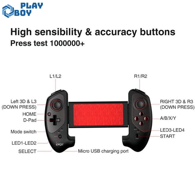 Retractable Wireless Bluetooth Game Controller Gamepad for Android / iOS / Nintend Switch / Win 7 /
