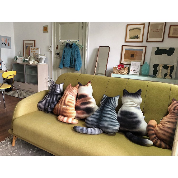 Gối nhồi bông hình con mèo dễ thương làm quà tặng/ đồ chơi cho trẻ em