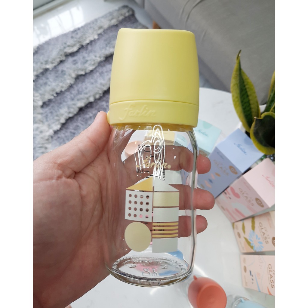 Bình Sữa Thủy Tinh Farlin Mẫu Mới - 240ml