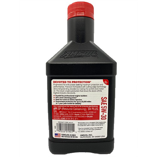 Nhớt Xe Hơi Tổng Hợp Amsoil Signature Series 5w30 946ml