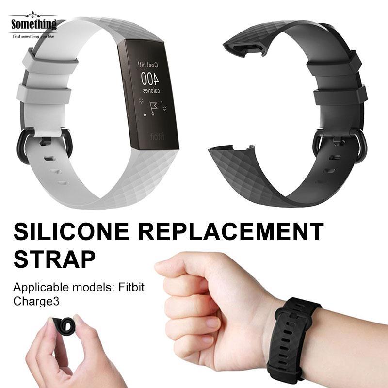 Dây đeo thay thế bằng silicon dành cho đồng hồ thông minh Fitbit Charge 3