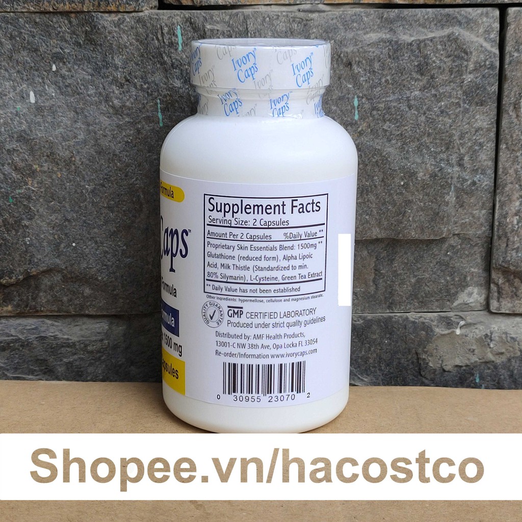 Viên Uống Ivory Caps Triple Strength Formula 1500mg 60 viên - ivory cap | BigBuy360 - bigbuy360.vn