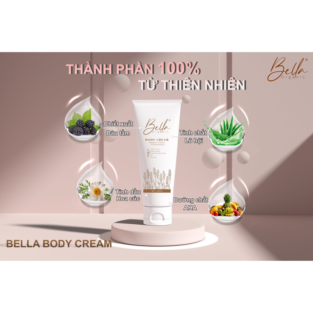 Lotion Body Bella Organic Trắng nhanh sau 7 ngày | BigBuy360 - bigbuy360.vn