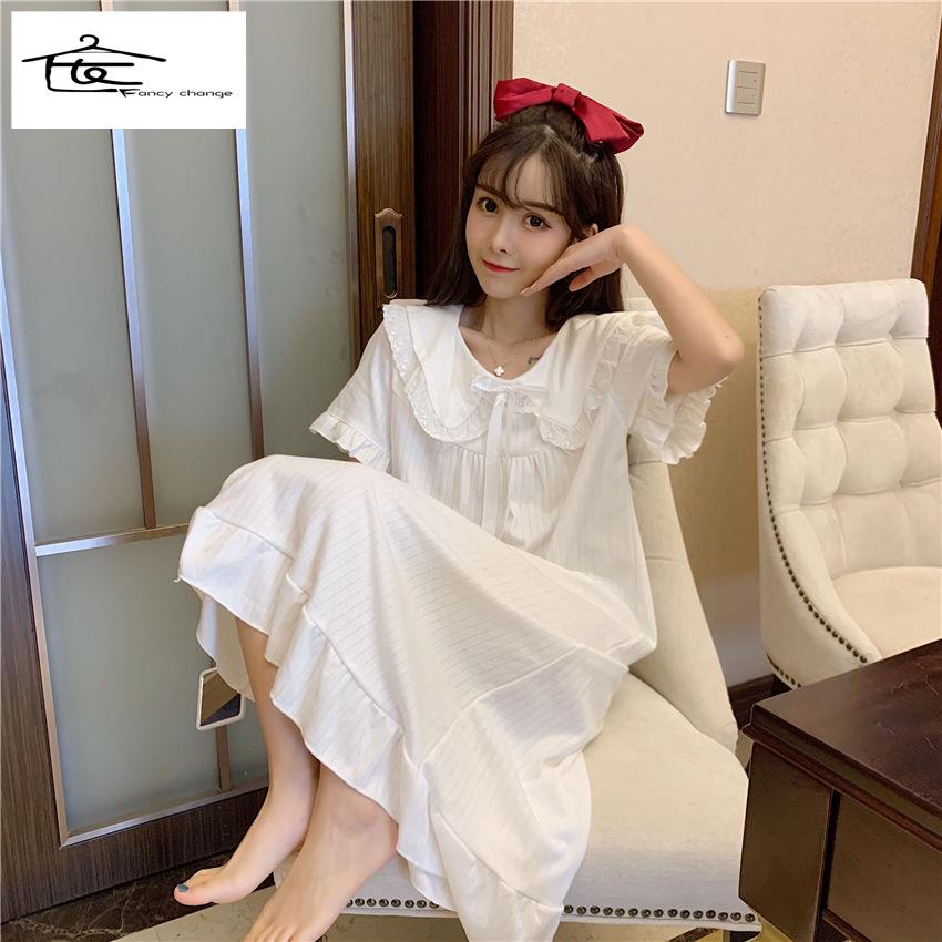 Đầm Ngủ Búp Bê Phong Cách Nhật Bản Dễ Thương Thời Trang Mùa Hè 2020 Cho Nữ