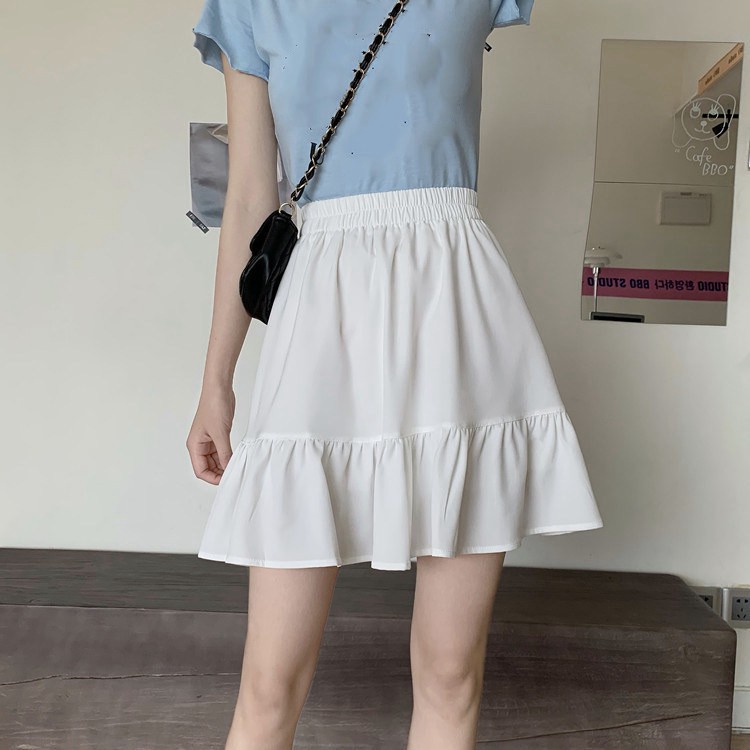 [ Quà Tặng Dây Buộc Tóc Bạn Nhé] Chân váy ngắn 2 tầng xếp ly bồng bềnh ulzzang hai màu đen, trắng, chân váy ngắn 2 lớp | BigBuy360 - bigbuy360.vn