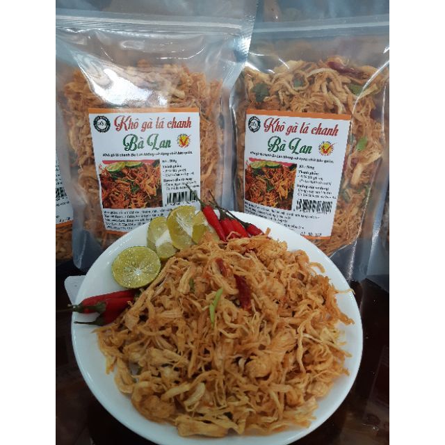 Combo 5kg khô gà lá chanh/ khô gà xé cay Bà Lan siêungon loại 1/ giá sỉ