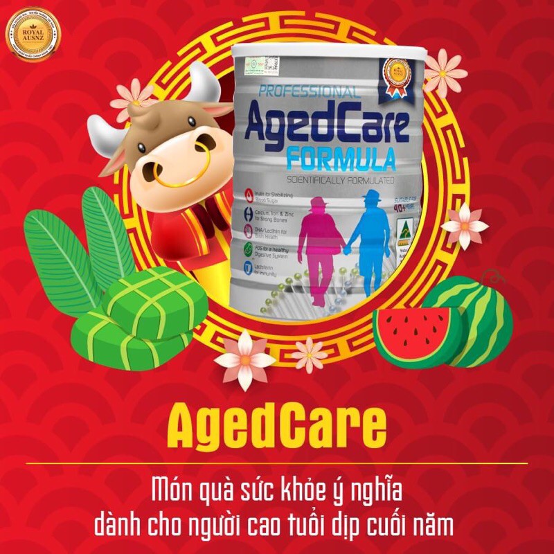 [CHÍNH HÃNG] Sữa Hoàng Gia Úc AgedCare Formula  dành cho người lớn tuổi tăng cường hệ miễn dịch