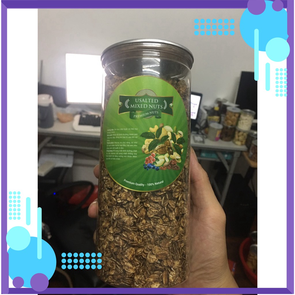 Granola Socola hủ Pet 500g - Trai Đẹp Snacks