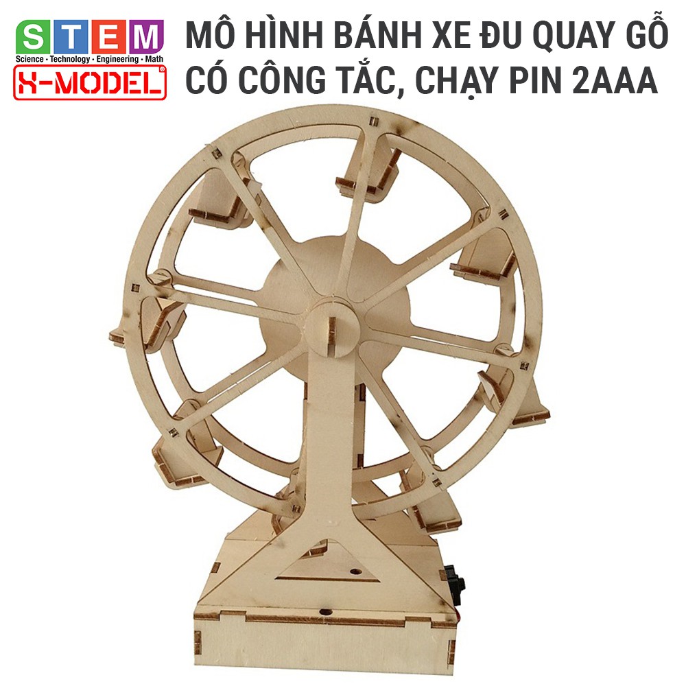 Đồ chơi thông minh, sáng tạo STEM Mô hình vòng bánh đu quay XMODEL ST99 cho bé, Đồ chơi cho bé DIY| Giáo dục STEM, STEAM