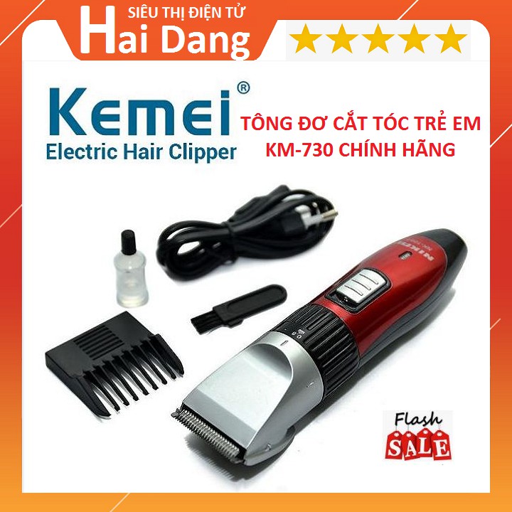 Tông Đơ, Tông Đơ Cắt Tóc Trẻ Em Kemei Km 730 Chính Hãng