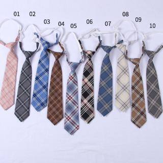 Cà Vạt Đồng Phục Học Sinh Họa Tiết Sọc Caro Xinh Xắn Thời Trang