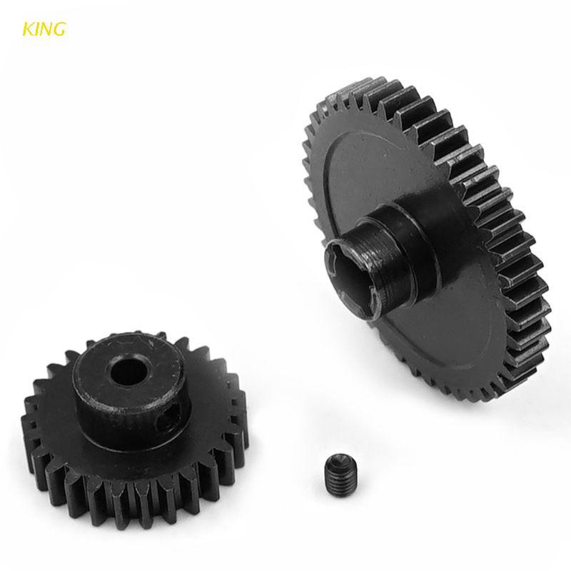 Bánh răng chính 42T + bánh răng động cơ 27T kim loại nâng cấp cho xe hơi RC 1/18 WLtoys A959-B A969-B A979-B K929-B