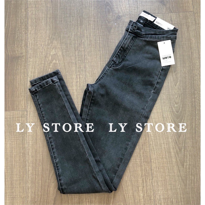 QUẦN JEAN SKINNY XÁM LƯNG CAO LYSTORE