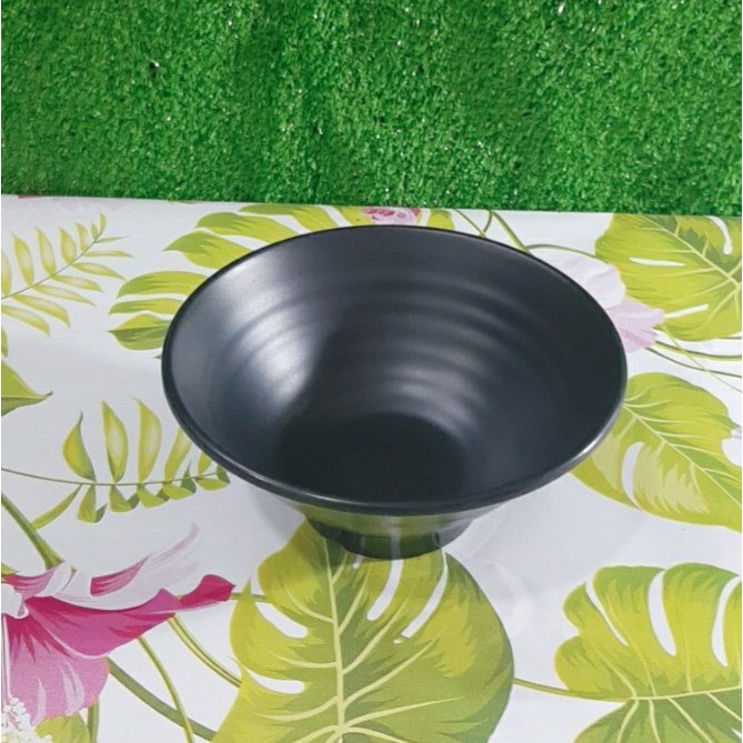 Tô nhựa melamine X16,17,18 màu nhám đen, nhà hàng sang trọng - Cao Cấp