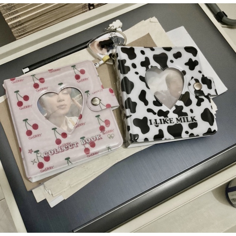 Binder/ Collect book mini cherry, bò sữa