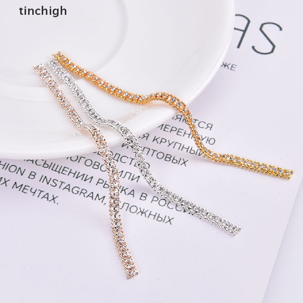 Phụ Kiện Trang Trí Móng Tay Dạng Chuỗi Xích Đính Đá 3D Sang Trọng DIY