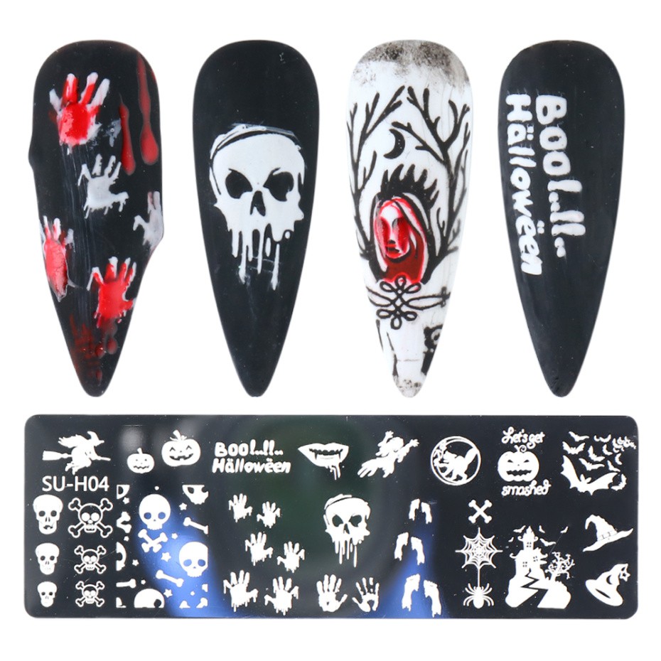 Khuôn in trang trí móng tay họa tiết hoa tuyết xinh xắn tiện dụng