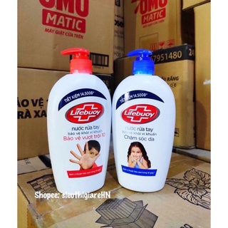(CHAI LỚN TIẾT KIỆM) Nước rửa tay LIFEBUOY Bảo Vệ Vượt Trội, Chăm Sóc Da 500g