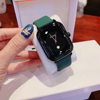 Đồng hồ guou nữ quai silicol mặt chữ nhật siêu hot donghonu (video ảnh thật),bảo hành 12 tháng