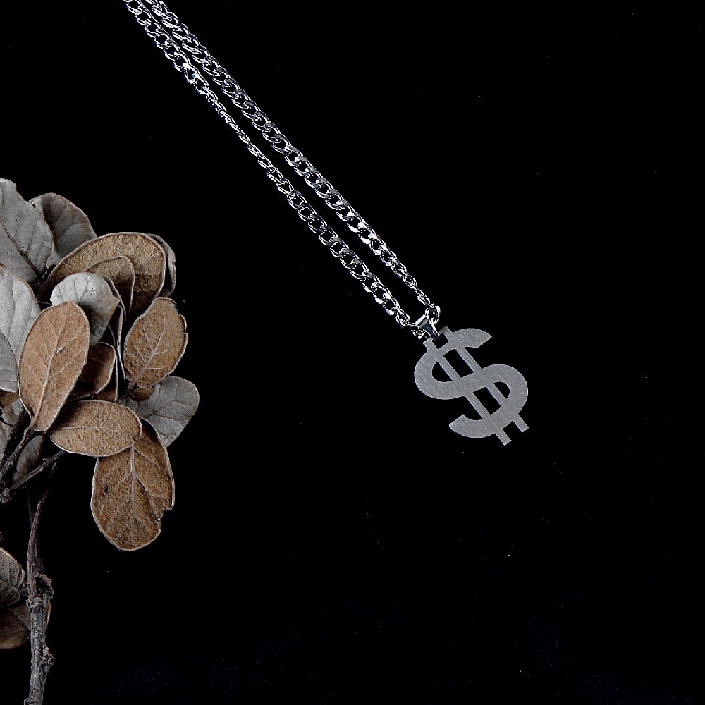 Dây Chuyền Hình Tờ Tiền Đô La Phong Cách Hip Hop Unisex