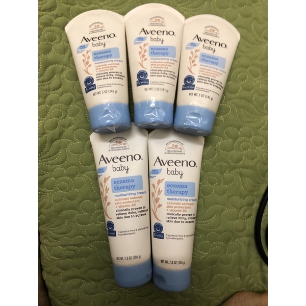 ( có bill) Aveeno Kem bôi chàm cho bé Aveeno Baby Eczema Therapy Moisturizing Cream (141g)date mới nhất
