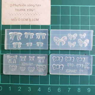 Khuôn nơ silicon - 3dnail dễ thương🎀🎀🎀