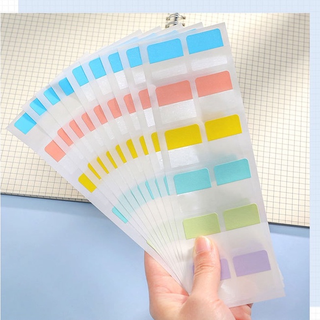 &lt;Video Review&gt; Set Sticky Giấy Note Note Ô Vuông To Do List Ghi Chú Theo Màu Color Tiện Lợi D041