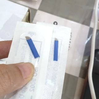 Lưỡi khắc lông mày xéo xanh / dụng cụ phun xăm