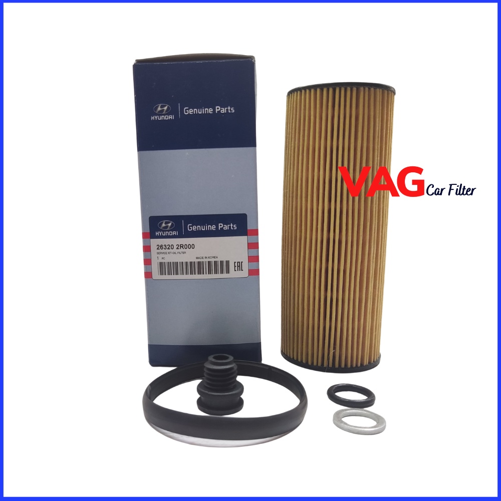 Lọc dầu máy Hyundai Santafe, Tucson, Kia carnival, Sorento 2.2 2021-  Lọc dài mã 26320 - 2R000
