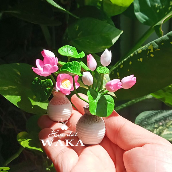 Mô Hình Chậu Sen 01 Mini Tỉ Lệ 1/12