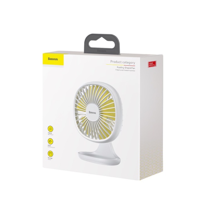 Quạt mini để bàn Baseus Baseus Pudding-Shaped Fan ( 3 mức tốc độ )