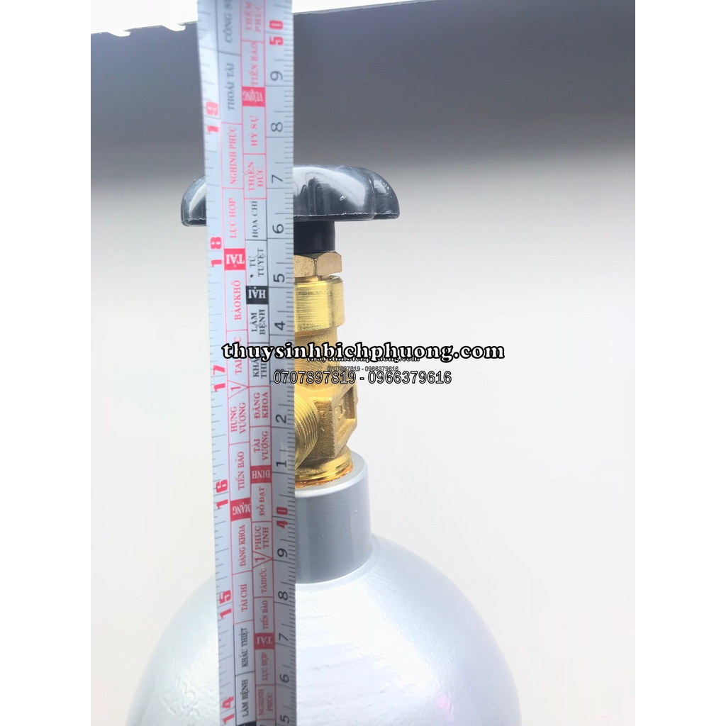 BÌNH CO2 FULL KHÍ 3KG LÙN MỚI 100% BẢO HÀNH 2 NĂM - CHẤT LIỆU THÉP AN TOÀN SỬ DỤNG