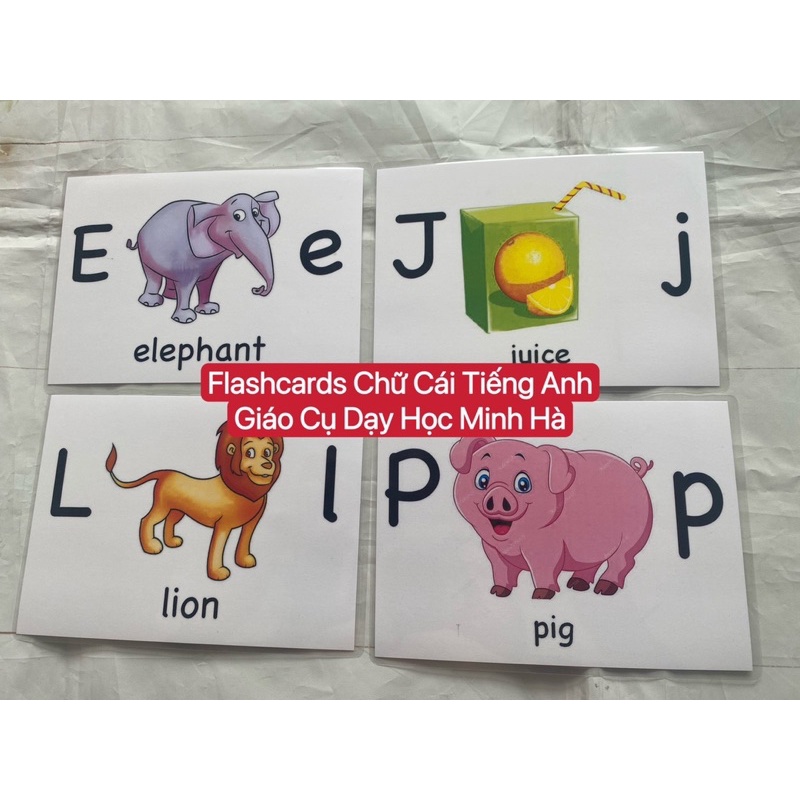 Flashcard 26 chữ cái dạy Phonics cho trẻ mầm non
