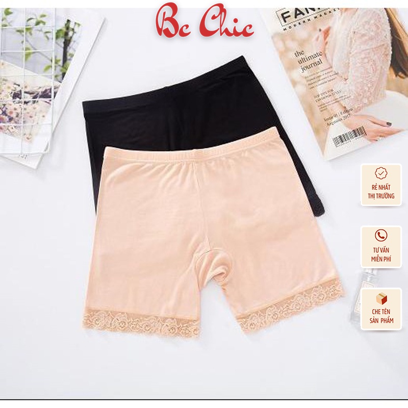 Quần Lót Nữ Quần Mặc Váy cotton chân ren mỏng nhẹ mềm mại siêu thoáng mã Q516 BC_CHIC LINGERIE