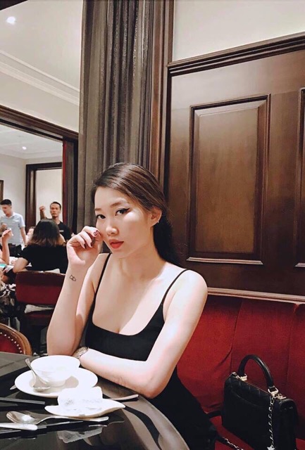 Áo 2 dây dáng ôm body chất đẹp, Áo thun 2 dây tôn dáng vải cotton co giãn CS1001 - NhiNhiShop | BigBuy360 - bigbuy360.vn