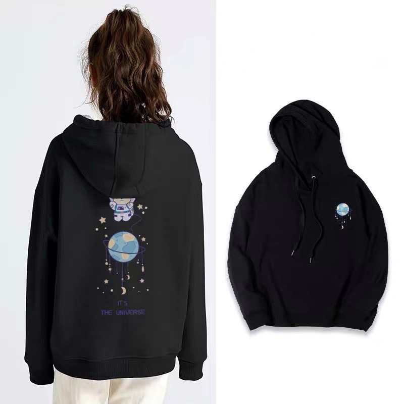 Áo Sweater Nỉ UNI MOON Tay Dài Form Rộng Ulzzang (Ảnh Thật)