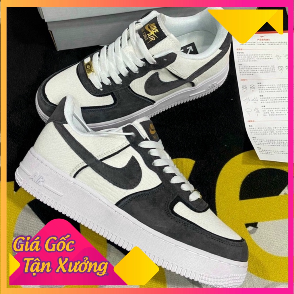 Giày_Nike Air Force 1 - Xám lông chuột bản - Hàng thời thượng - Full phụ kiện - Hàng cao cấp