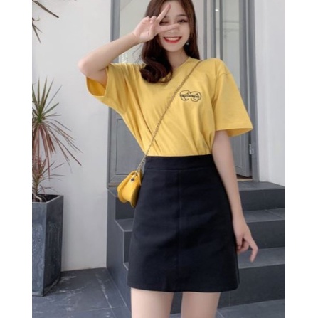 Chân Váy Ngắn Chữ A Madela, Váy Ngắn Chữ A Lưng Cao phong cách Công sở trẻ trung CV05 | BigBuy360 - bigbuy360.vn