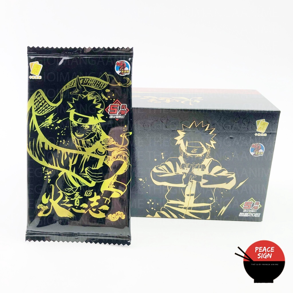 Set ảnh thẻ nhân phẩm Naruto Đại chiến làng lá 1 Pack anime chibi sưu tập độc đáo
