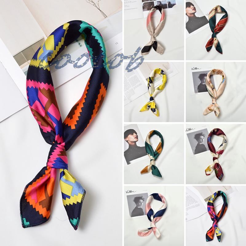 Womens Stylish Silk Square Scarf Bandana Neckerchief Head Neck Wrap Scarves