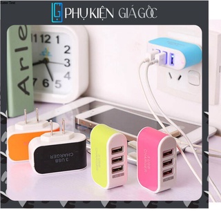 Củ sạc 3 cổng usb- củ sạc đa năng sạc nhiều máy