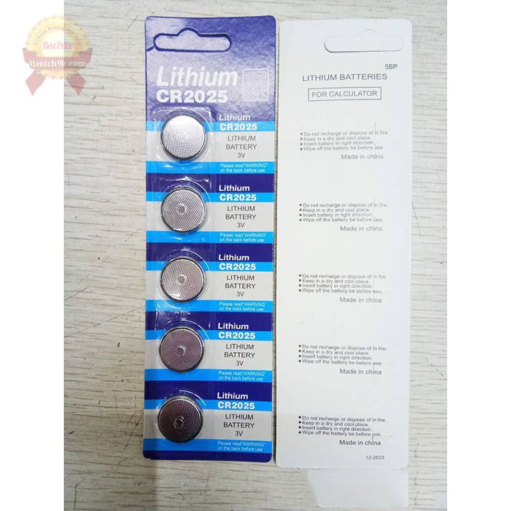 Pin CR2025 cmos 3v lithium battery cho máy tính chìa khóa ô tô đa năng Lẻ 1 viên