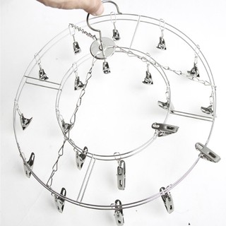 Móc Chùm Phơi Quần Ao inox Tiện Ích Loại 20 Kẹp