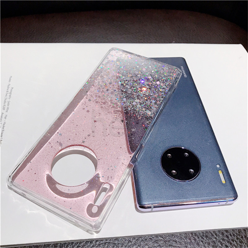 Vỏ điện thoại mềm TPU long lanh Bling Sequins dành cho Huawei Mate 20 Pro Y7A A6P Y5P Y7 Y9S Y9 Prime 2019 Honor 8X Bầu trời đầy sao Vỏ,Bao ,Ốp lưng