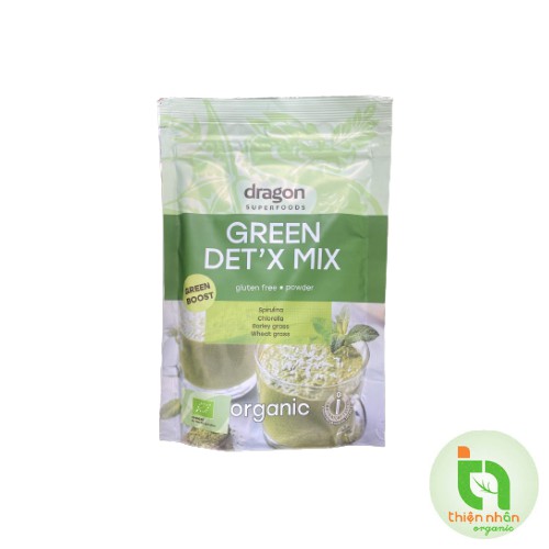 Date T12/2022 - Bột green detox mix dragon superfoods 200g