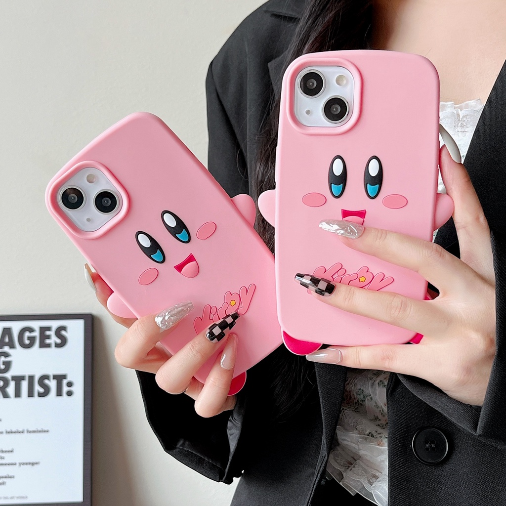 Ốp Điện Thoại Silicon Mềm In Hình Ngôi Sao kirby Cho Iphone 13 pro max 12 pro max 11 pro max xs max xr x