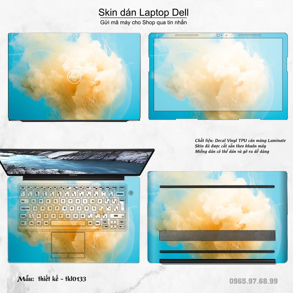 Skin dán Laptop Dell in hình thiết kế nhiều mẫu 3 (inbox mã máy cho Shop)