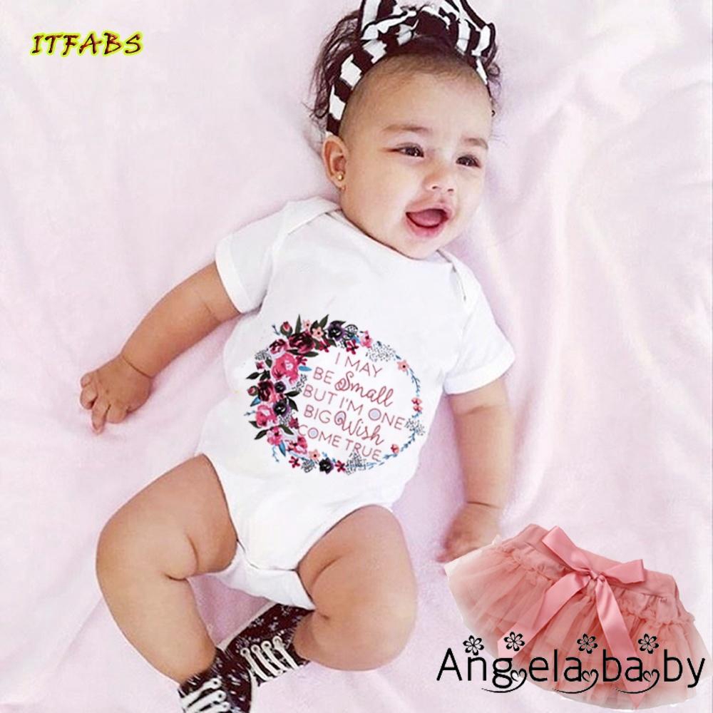 Newborn Infant Romper +Tutu Dress Sets 2Pcs Outfits