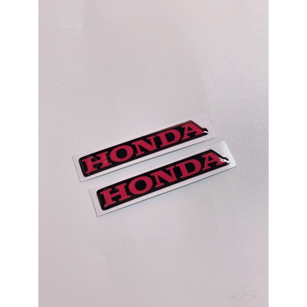 Tem nổi chữ Honda đỏ phản quang 7x1.1cm dán trang trí xe máy